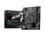 MSI PRO B760M-E DDR4 LGA 1700 Micro-ATX Gaming Motherboard