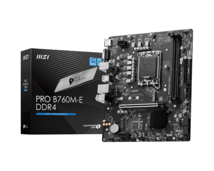 MSI PRO B760M-E DDR4 LGA 1700 Micro-ATX Gaming Motherboard