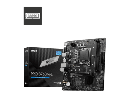 MSI PRO B760M-E DDR5 LGA 1700 Micro-ATX Gaming Motherboard