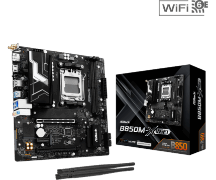 ASRock B850M-X WiFi AM5 AMD B850 SATA 6Gb/s Micro ATX Gaming Motherboard
