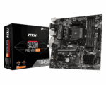 MSI PRO B450M PRO-VDH MAX AM4 Micro ATX AMD Motherboard
