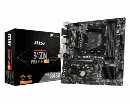 MSI PRO B450M PRO-VDH MAX AM4 Micro ATX AMD Motherboard