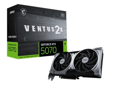 MSI NVIDIA GeForce RTX 5070 VENTUS 2X 12GB GDDR7 PCIe 5.0 Graphics Card