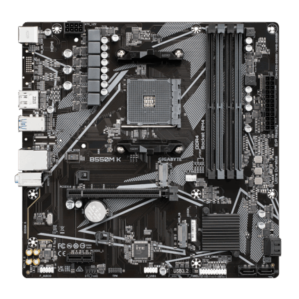 Gigabyte B550M K AM4 Micro-ATX Gaming Motherboard