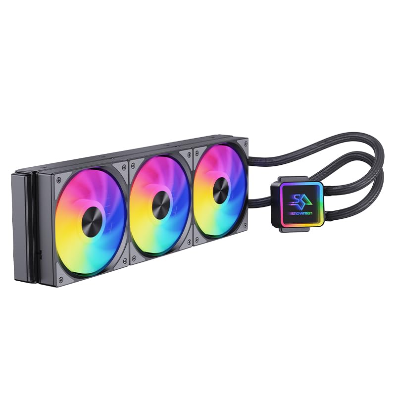 Snowman 360MM ARGB AIO Radiator Liquid Water Cooling Cpu Cooler. (Black) Snowman 360MM ARGB AIO Radiator Liquid Water Cooling Cpu Cooler. (Black)