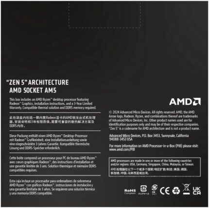 AMD Ryzen™ 9 9900X 12-Core, 24-Thread Unlocked Desktop Processor