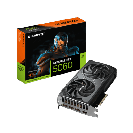 GIGABYTE WINDFORCE GeForce RTX 5060 8GB GDDR7 PCI Express 5.0 Graphics Card GV-N5060WF2OC-8GD
