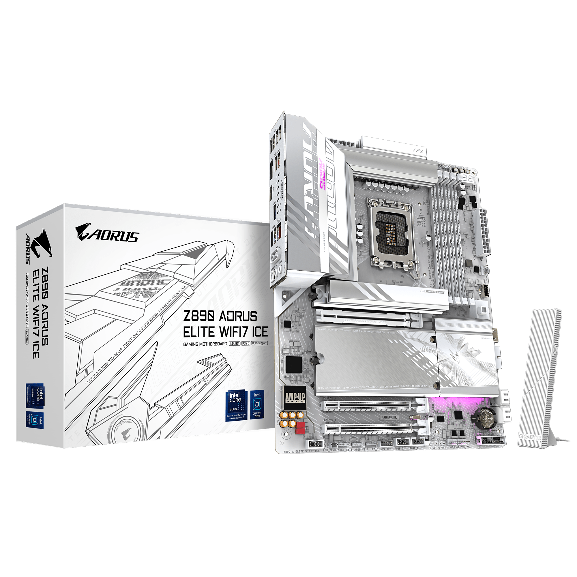 Z890 AORUS ELITE WIFI7 ICE-01 GIGABYTE Z890 AORUS Elite WIFI7 ICE Intel Core Ultra (Series 2) LGA 1851 Motherboard