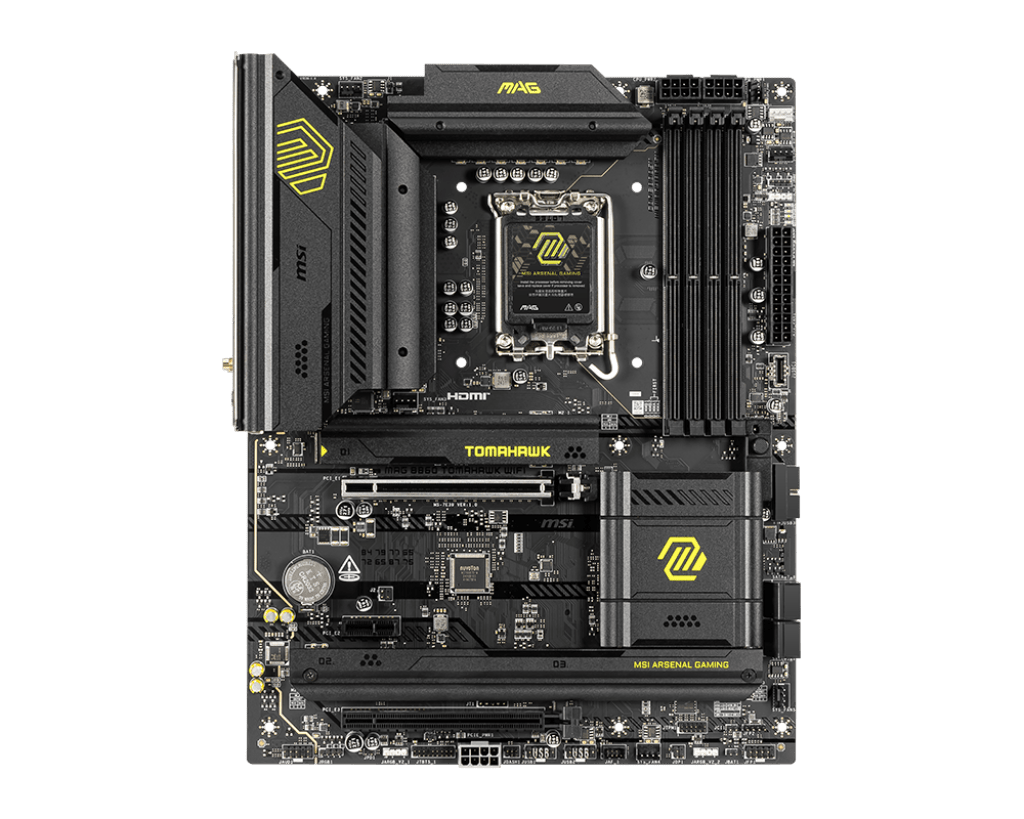 MSI MAG B860 TOMAHAWK WIFI LGA 1851 ATX Core Ultra Processors (Series 2) Motherboard MSI MAG B860 TOMAHAWK WIFI LGA 1851 ATX Core Ultra Processors (Series 2) Motherboard