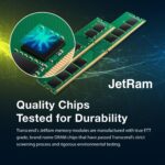 Transcend JM3200HLE-16G 16GB JetRam DDR4 3200 MHz Ram UDIMM Desktop Memory Module - Image 5