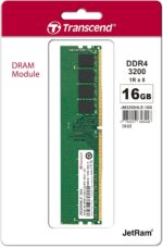 Transcend 16GB JetRam DDR4 3200 MHz Ram UDIMM Desktop Memory Module