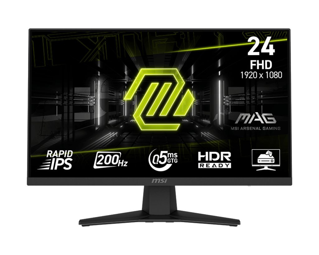 MSI MAG 244F 24" Rapid IPS LCD FHD 200Hz 0.5ms Adaptive Sync Gaming Monitor with HDR Ready MSI MAG 244F 24" Rapid IPS LCD FHD 200Hz 0.5ms Adaptive Sync Gaming Monitor with HDR Ready