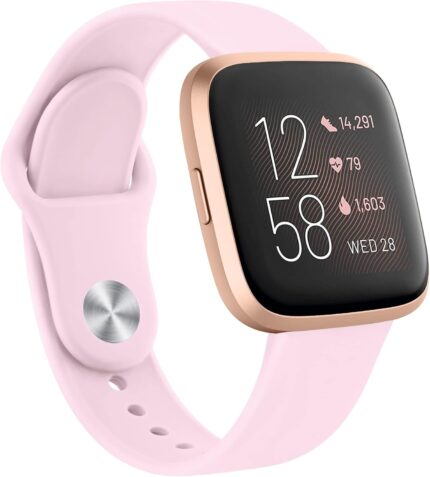 Fitbit Versa 2/ Versa Lite/ Versa1 Silicone Replacement Strap Wristband（S+L Size