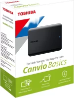 TOSHIBA 2TB Canvio Basics Portable Hard Drive USB 3.0 Model HDTB520XK3AA