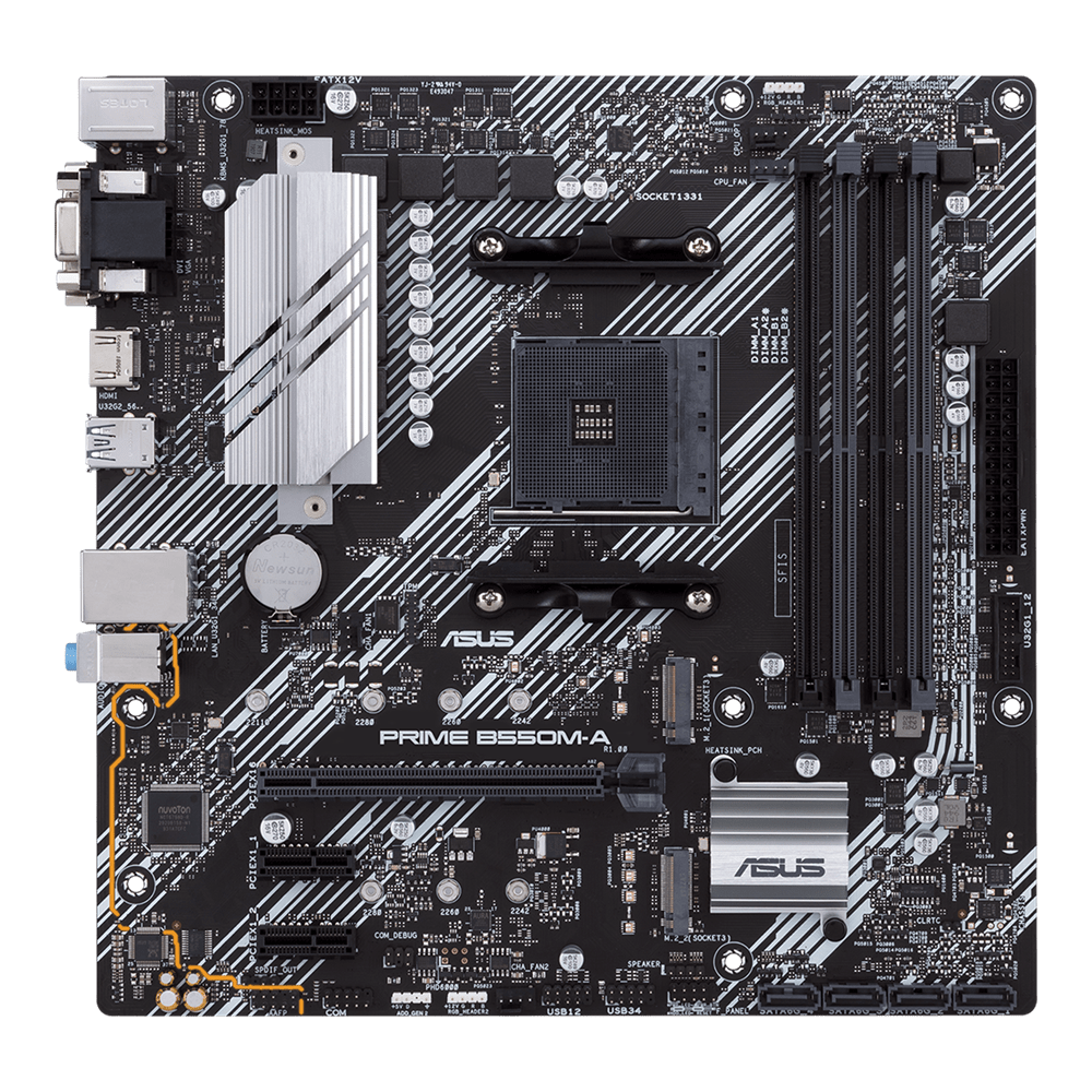 ASUS PRIME B550M-A AMD AM4 Micro-ATX Gaming Motherboard ASUS PRIME B550M-A AMD AM4 Micro-ATX Gaming Motherboard