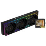 Thermalright Mjolnir Vision 360 ARGB Black Magnetic Detachable LCD Screen with 320 * 240 Resolution AIO CPU Water Cooler
