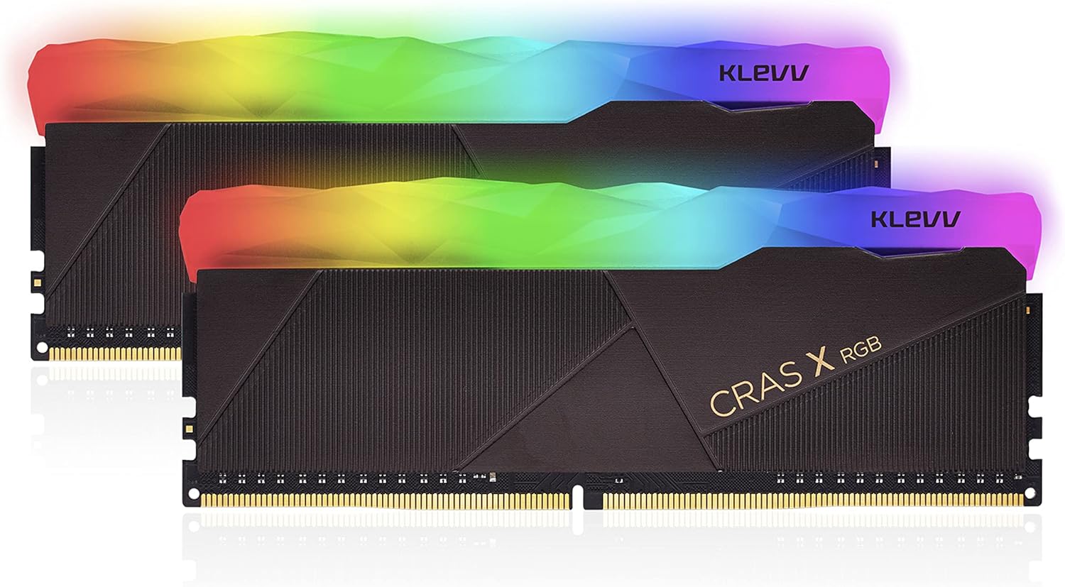 KLEVV CRAS X DDR4 RGB 16GB (2x 8GB) 3600MHz CL18 Gaming Memory RAM kit XMP 2.0 High Performance Overclocking KLEVV CRAS X DDR4 RGB 16GB (2x 8GB) 3600MHz CL18 Gaming Memory RAM kit XMP 2.0 High Performance Overclocking