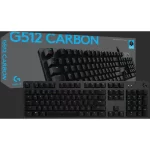 Logitech G512 LIGHTSYNC RGB Mechanical Gaming Keyboard (Carbon, GX Brown Tactile)