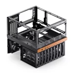 JONSBO N6 NAS Case, Micro ATX PC Case,9HDD/SSD Drive Bay Hot Swap