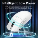 ATTACK SHARK X11 Lightweight Wireless Gaming Mouse with RGB Charging Dock,Tri-Mode-2.4G/USB-C Wired/BT,22K DPI for PC/Mac