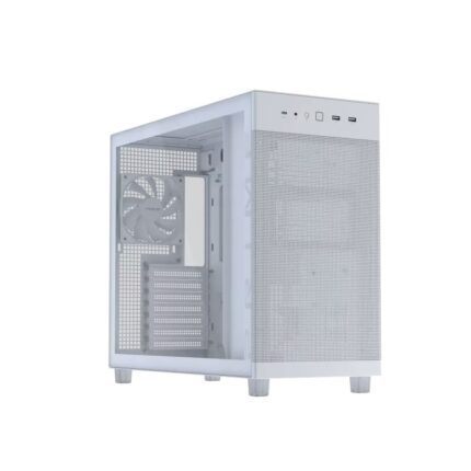 ASUS Prime AP303 Tempered Glass Compact ATX Gaming Case white