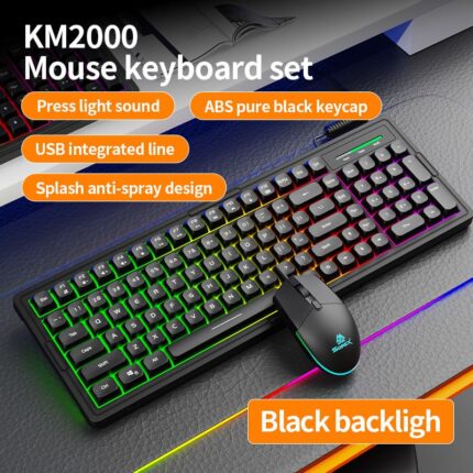 SOREX Km2000 Wired RGB Gaming Keyboard Mouse Combo