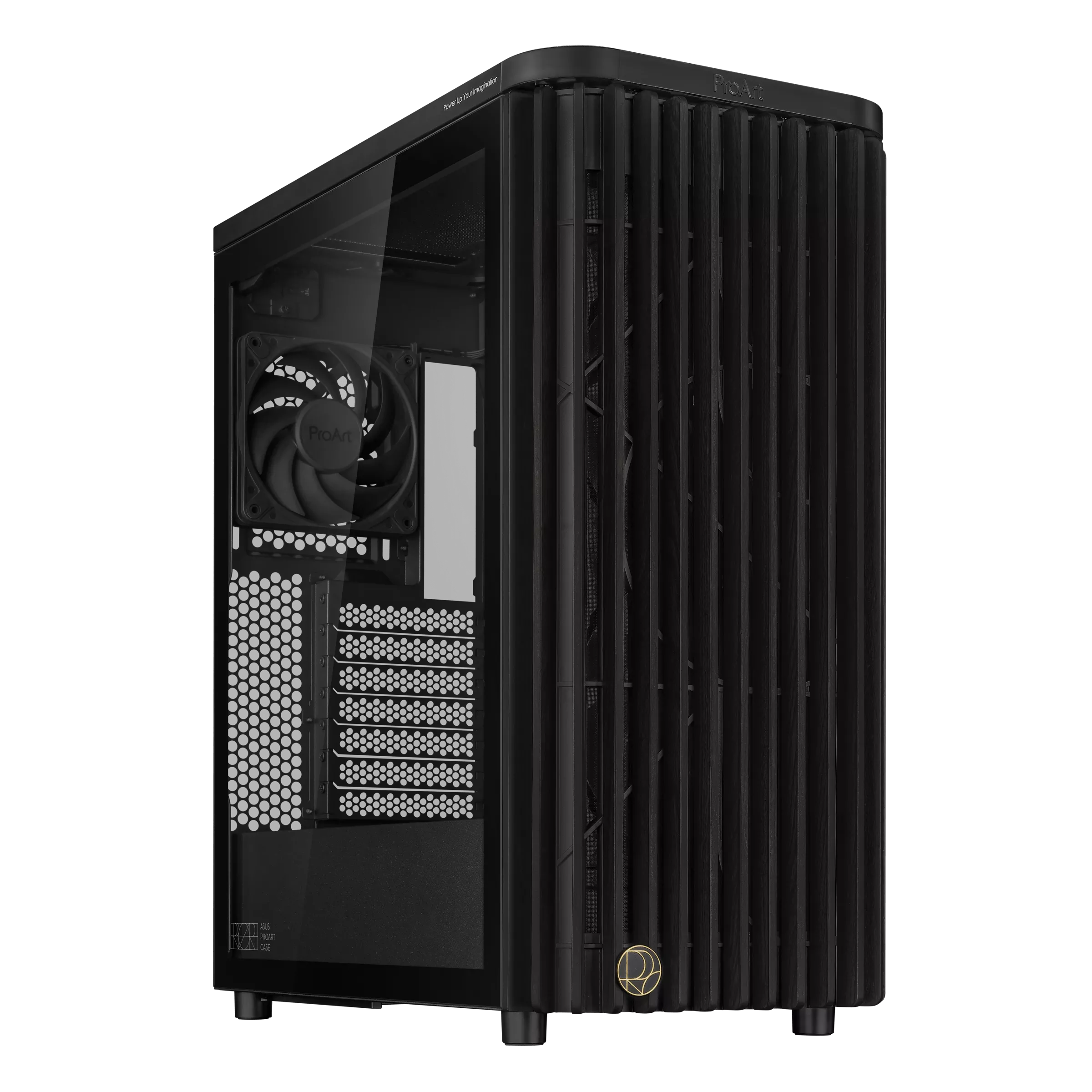 ASUS ProArt PA401 Wood Edition Tempered Glass ATX Mid-Tower Computer Case ASUS ProArt PA401 Wood Edition Tempered Glass ATX Mid-Tower Computer Case