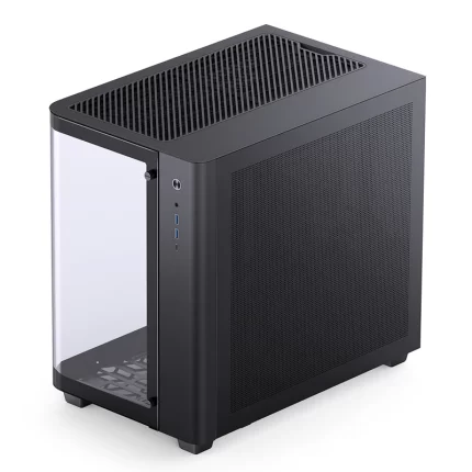 JONSBO TK-3 One-Piece Curved Glass ATX Mid Tower Gaming Pc Case Black