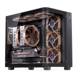 JONSBO TK-3 One-Piece Curved Glass ATX Mid Tower Gaming Pc Case Black