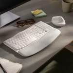 Logitech Wave Keys Wireless Ergonomic Keyboard (Off-White)