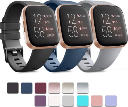 Fitbit Versa/Versa 2 / Versa Lite, Silicone Straps Band