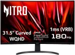 Acer Nitro EDB323QU Gaming 31.5" Curved WQHD 1440P 180Hz 1ms FreeSync Premium Gaming Monitor