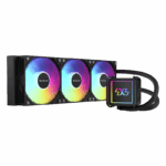 COOLLEO ICE Mirror 360 V2 TDP 300W ARGB AIO Liquid Cpu Cooler Black