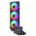 COOLLEO ICE Mirror 360 V2 TDP 300W ARGB AIO Liquid Cpu Cooler Black