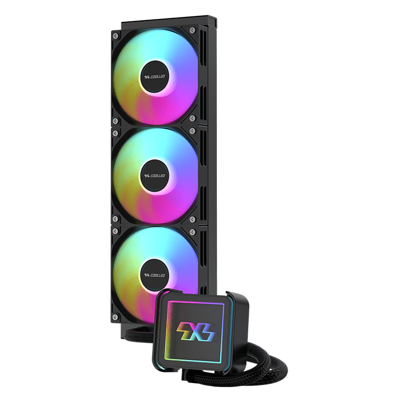 COOLLEO ICE Mirror 360 V2 TDP 300W ARGB AIO Liquid Cpu Cooler Black COOLLEO ICE Mirror 360 V2 TDP 300W ARGB AIO Liquid Cpu Cooler Black