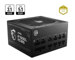 MSI MAG A750GL PCIE5 750Watts Gold 80+ Gold, ATX 3.1 & PCIe 5.1 Modular Power Supply