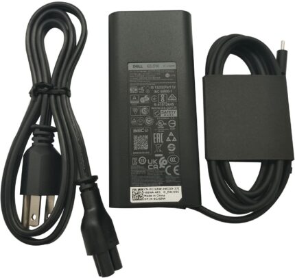 Original Dell Laptop Charger 65W USB-C,AC Adapter,LA65NM190, HA65NM190, DA65NM190, HKA65NM200.