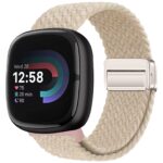 Fitbit Sense,Versa 3 4 Sports Smart Watch Strap Nylon Braided Loop Magnetic Buckle