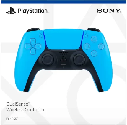 PlayStation DualSense Wireless Controller – Starlight Blue - For PS5, PC, MAC & Mobile Original
