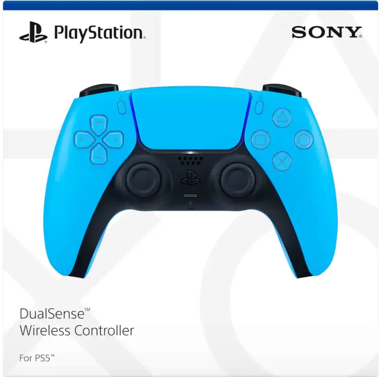 PlayStation DualSense Wireless Controller – Starlight Blue - For PS5, PC, MAC & Mobile Original