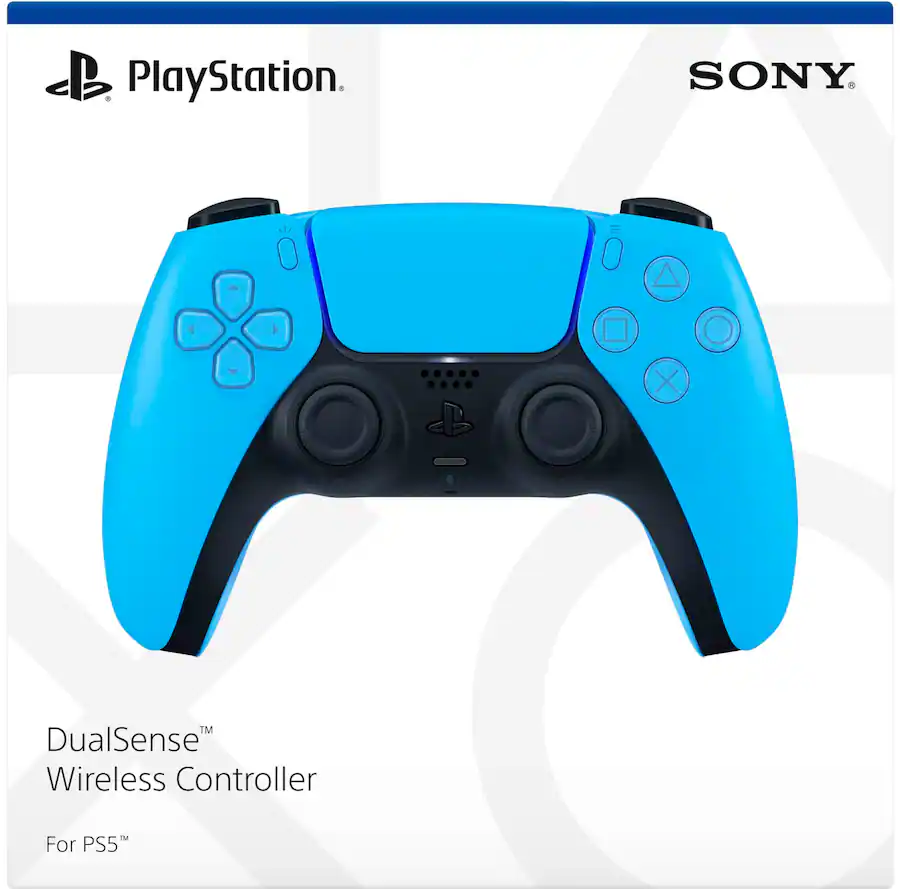 PlayStation DualSense Wireless Controller – Starlight Blue - For PS5, PC, MAC & Mobile Original