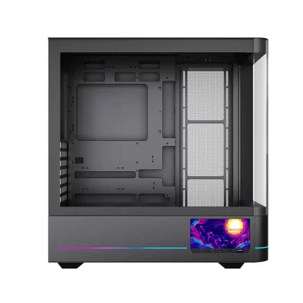 Jungle Leopard AC-02 Digital 5.5 Inch Integrated LCD Screen ATX Gaming Computer Case|