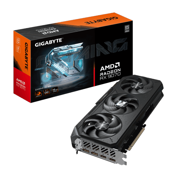 Gigabyte AMD Radeon RX 9070 GAMING Overclocked Triple Fan 16GB GDDR6 PCIe 5.0 Graphics Card