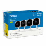 TP-Link Tapo C100 1080p Indoor Wi-Fi Security Camera with Night Vision (4-Pack)