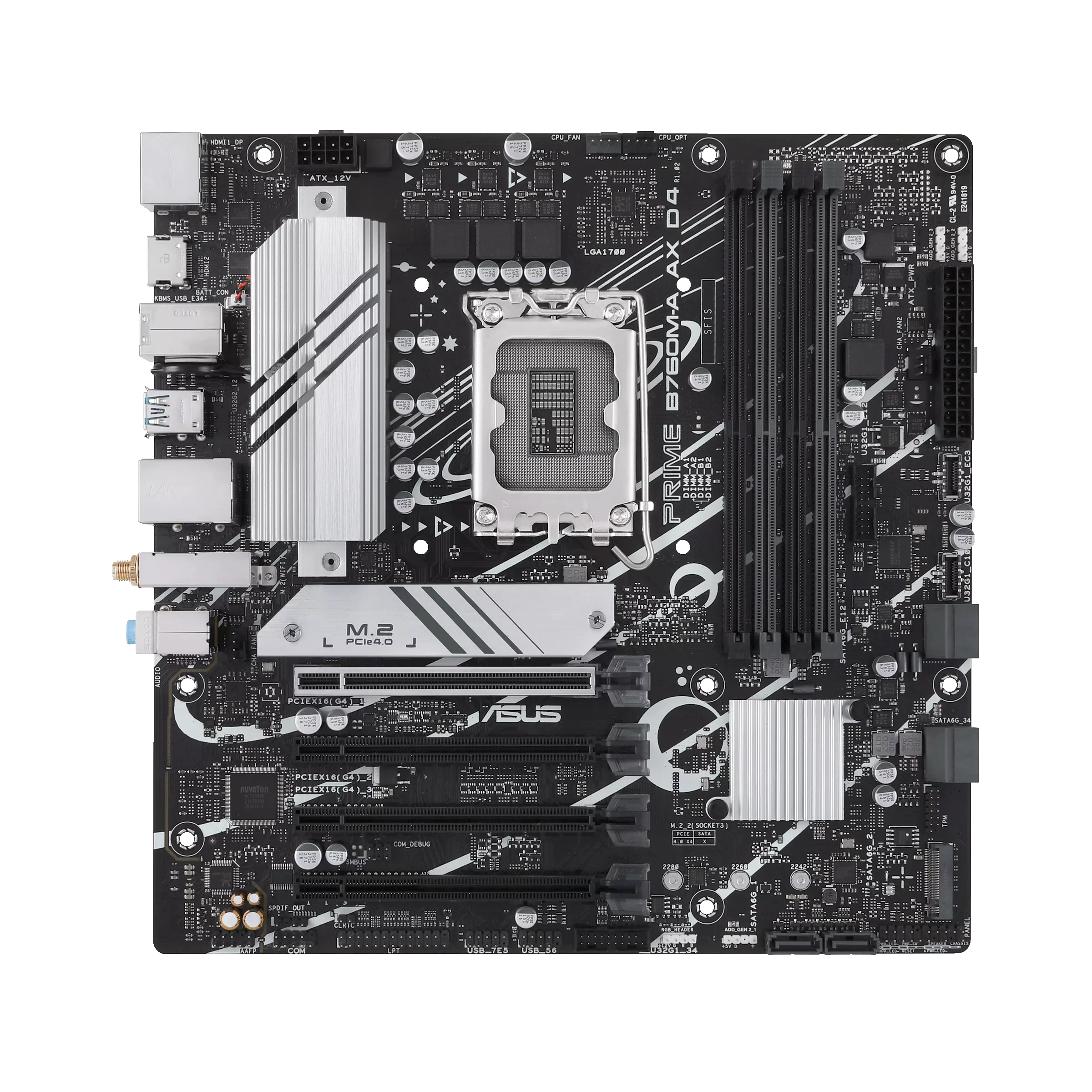 ASUS PRIME B760M-A AX D4 LGA 1700 Micro-ATX Motherboard ASUS PRIME B760M-A AX D4 LGA 1700 Micro-ATX Motherboard