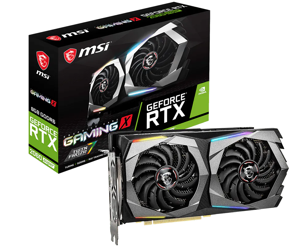 MSI GeForce RTX 2060 SUPER 8GB GDDR6 GAMING X Graphics Card MSI GeForce RTX 2060 SUPER 8GB GDDR6 GAMING X Graphics Card
